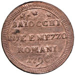 Pio VI (1774-1799) Sampietrino 1796 – ... 