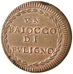 Pio VI (1774-1799) Foligno Baiocco A. XX – ... 