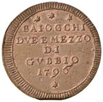 Pio VI (1774-1799) Gubbio Sampietrino 1796 ... 