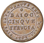 Pio VI (1774-1799) Perugia Madonnina 1797 ... 