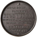 Pio VII (1800-1823) Medaglia 1814 Ritorno ... 