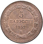 Pio IX (1846-1878) 5 Baiocchi 1852 A. VII ... 