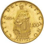 Pio XII (1939-1958) 100 Lire 1954 – Gig. ... 