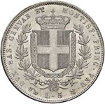 Vittorio Emanuele II (1849-1861) 5 Lire 1850 ... 