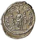 Macrino (217-218) Denario – Busto laureato ... 