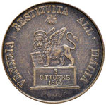 Venezia - Medaglia 3 ottobre 1866 Venezia ... 