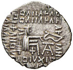 PARTHIA Vologases III (105-147 d.C.) Dramma ... 