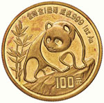 CINA  100 Yuan 1990 – Fr. B4 AU (g 31,08)