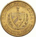 CUBA 20 Pesos 1915 – Fr. 1 AU (g 33,39) ... 