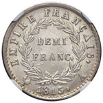 FRANCIA Napoleone (1804-1814) 50 Centesimi ... 