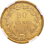 FRANCIA Luigi Filippo (1830-1848) 20 Franchi ... 