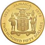 JAMAICA 250 Dollari 1978 – Fr. 9 AU (g ... 