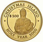 KIRIBATI  200 Dollari 2000 Holy Year – Fr. ... 