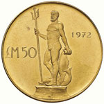 MALTA 50 Pounds 1972 – Fr. 48 AU (g 30,15)