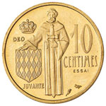 MONACO Ranieri III  (1949-2005) 10 Centimes ... 