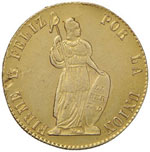 PERU Repubblica 4 Escudos 1855 – Fr. 64 AU ... 