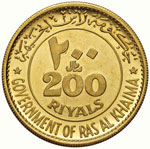 RAS AL KHAIMA 200 Riyals 1970  Roma – Fr. ... 