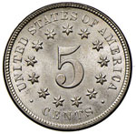 USA 5 Cents 1872 – NI (g 5,06)