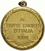 Medaglia 1920 Al Fante eroico – AU (g ... 