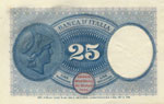 Banca d’Italia – 25 Lire 22/01/1919 D5 ... 