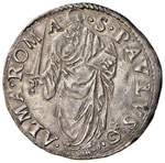 Paolo IV (1555-1559) Giulio - Munt. 16 AG (g ... 
