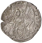Clemente VIII (1592-1605) Ferrara Testone ... 