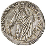 Paolo V (1605-1621) Testone A. VI - AG (g ... 