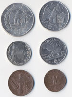 2 Lire, lira, 50, 20, 10 e 5 Cent. 1939 ... 