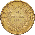 FRANCIA Napoleone III (1852-1870) 20 Franchi ... 