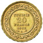 TUNISIA 20 Franchi 1903 - Fr. 12 AU (g 6,44)