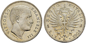 Vittorio Emanuele III. 1900-1946. 1 Lira ... 