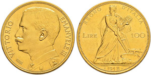 Vittorio Emanuele III. 1900-1946. 100 Lire ... 