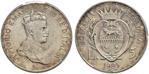 Vittorio Emanuele III. 1900-1946. 5 Lire ... 