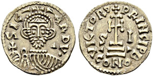 Benevento - Sicardo 832-839. Solidus.  3.70 ... 