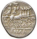 Gellia - Cn. Gellius - Denario (138 a.C.) ... 