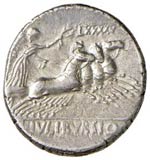Julia - L. Julius Bursio - Denario (85 a.C.) ... 