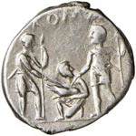 Veturia - Ti. Veturius - Denario (137 a.C.) ... 