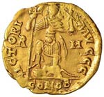 Valentiniano III (425-450) Solido (Roma) ... 