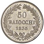 Gregorio XVI (1831-1846) 50 Baiocchi 1835 A. ... 