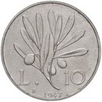 Repubblica italiana – 10, 5, 2 e Lira 1947 ... 
