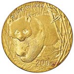 CINA  200 Yuan 2001 – Fr. B15 AU (g 15,56)