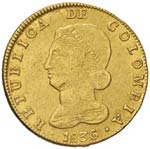 COLOMBIA 8 Escudos 1836 ... 