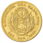 EL SALVADOR 2,5 Pesos 1892 – Fr. 4 AU (g ... 