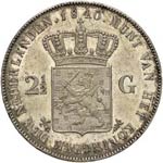 OLANDA Guglielmo I (1815-1840) 2,5 Gulden ... 