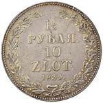 POLONIA Nicola I (1825-1855) 10 Zlotych o ... 