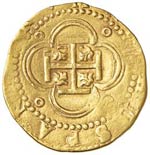 SPAGNA Filippo II (1556-1598) 4 Escudos S ... 