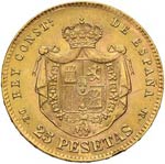 SPAGNA Alfonso XII (1874-1885) 25 Pesetas ... 