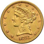 USA 5 Dollari 1881 – ... 
