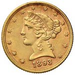 USA 5 Dollari 1893 - Fr. ... 