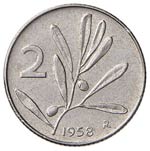 Repubblica italiana - 5 Lire 1958 - IT RR ... 